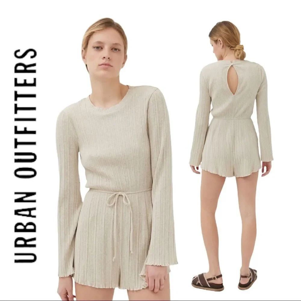 NEW UO Bella Women's Knit Long Sleeve Romper S